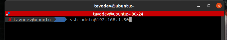 SSH connection