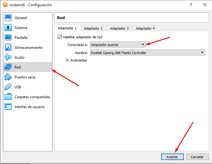 Network configuration