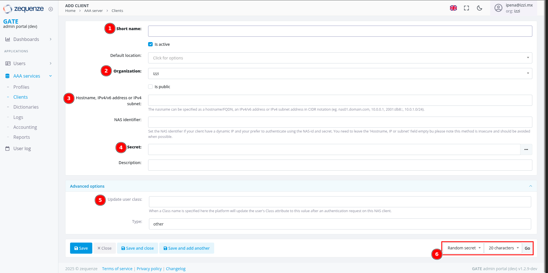Formulario nuevo cliente
