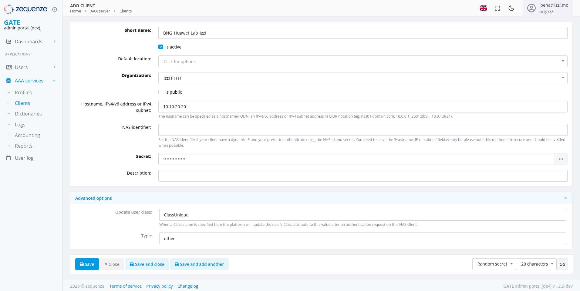 Ejemplo configuración completa