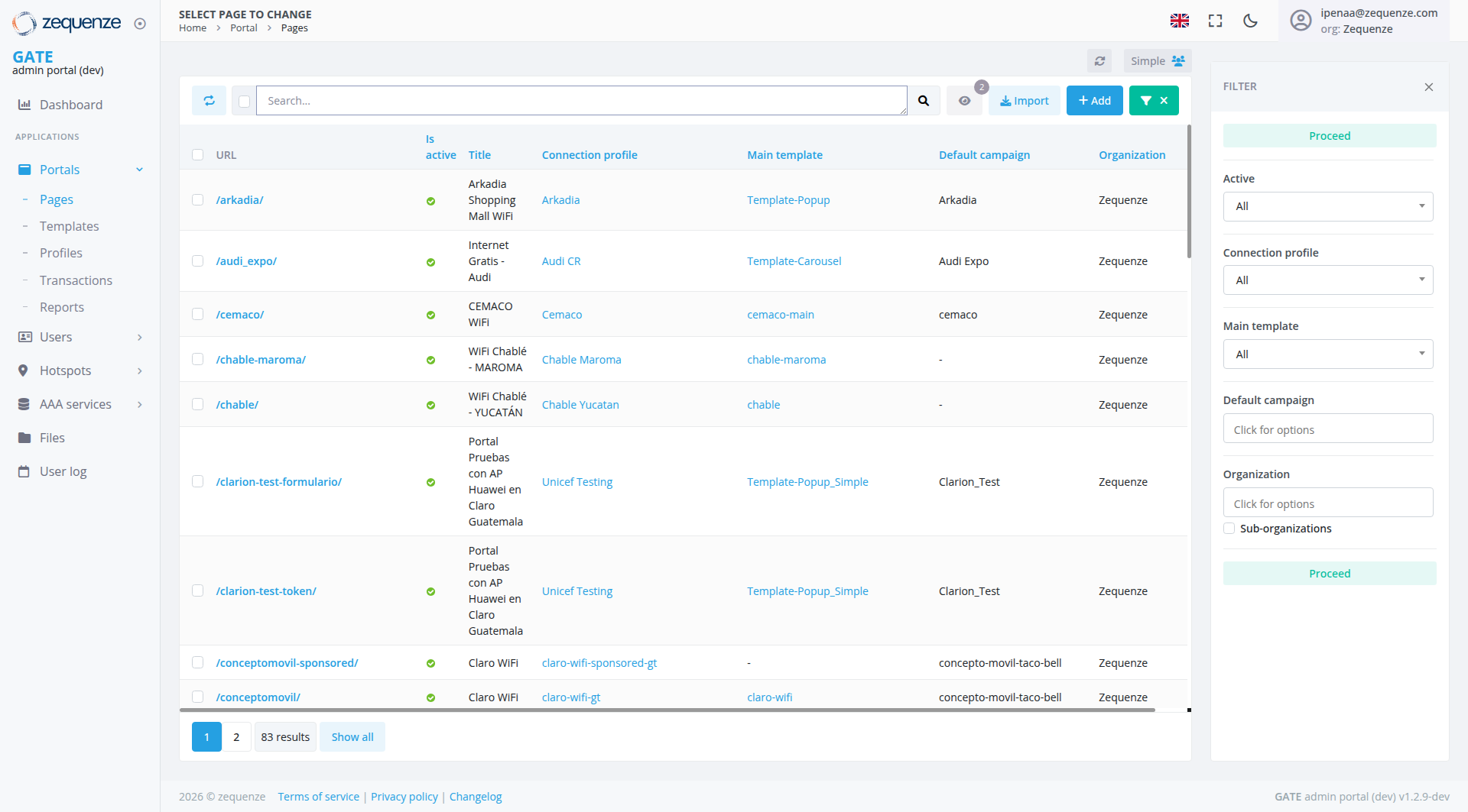 Screenshot - Pages