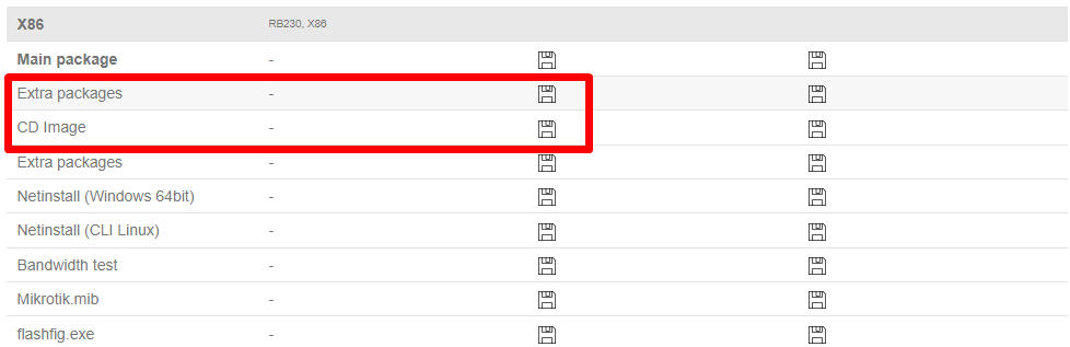 Download page screenshot