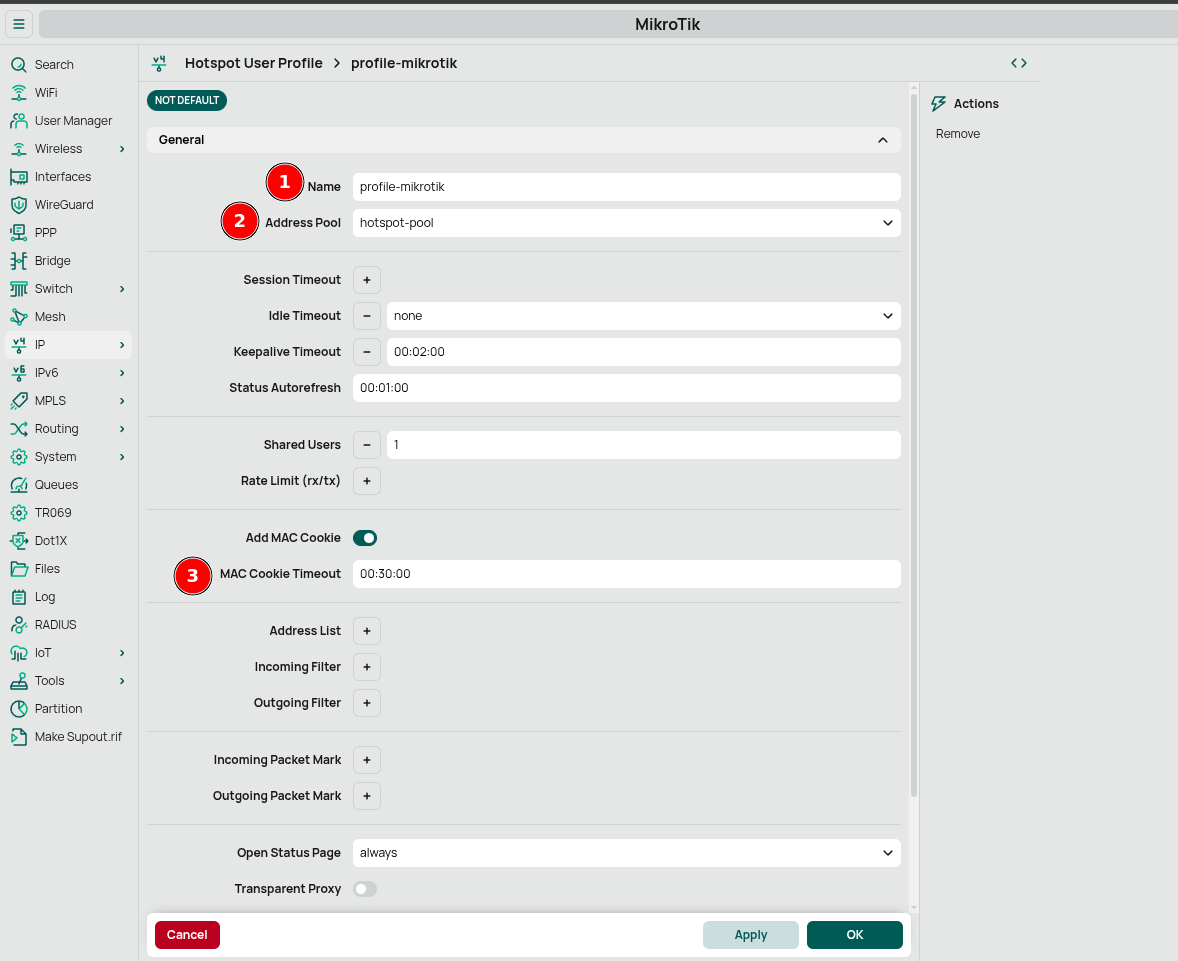Configure User Profile