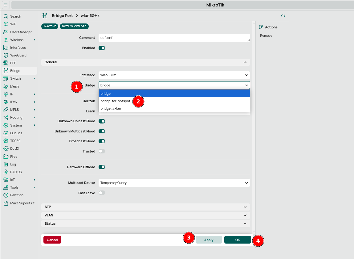 Configure WiFi interface